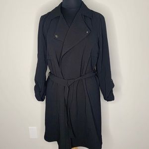 Torrid tie waist wrap trench coat